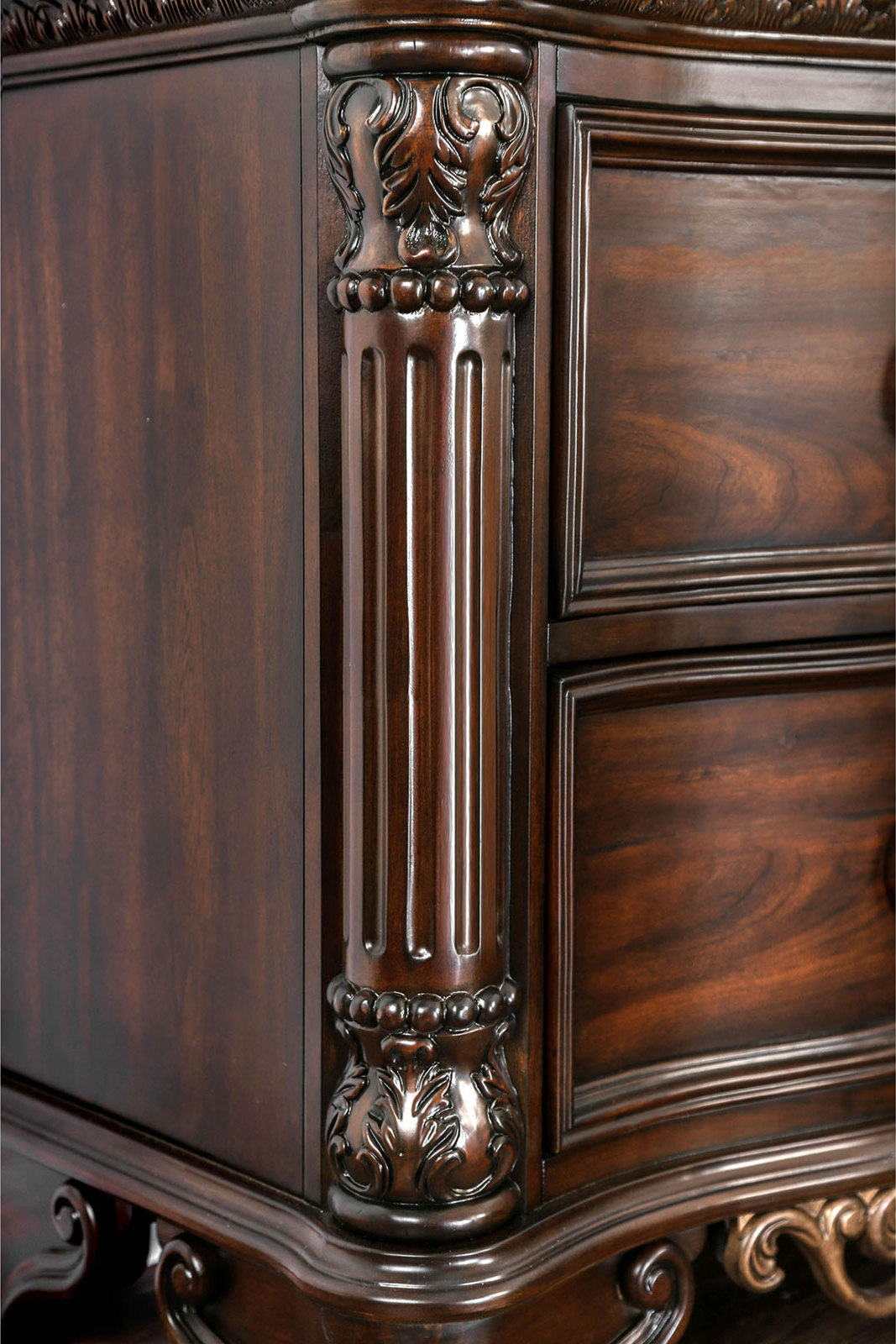 Menodora Brown Cherry Nightstand - Image 3