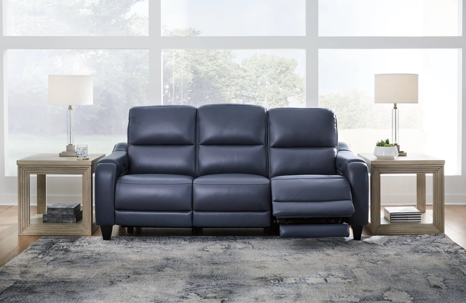 Mercomatic Power Reclining Sofa with Adjustable Headrest - Image 2
