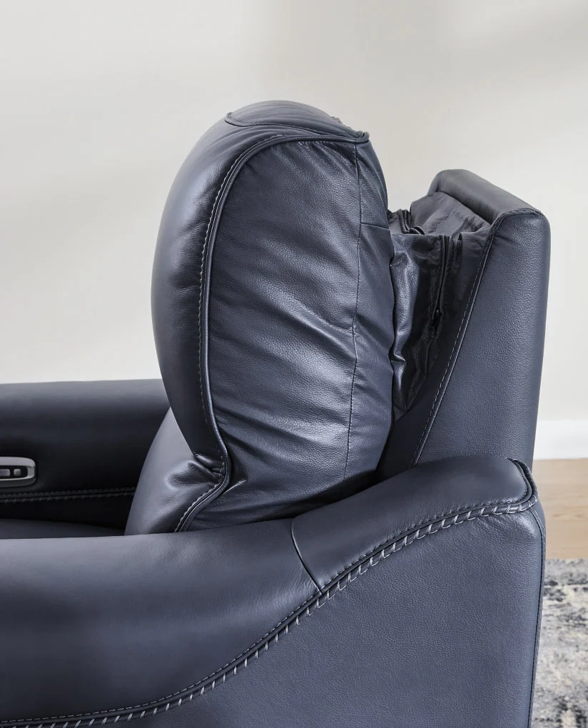 Mercomatic Power Reclining Sofa with Adjustable Headrest - Image 7
