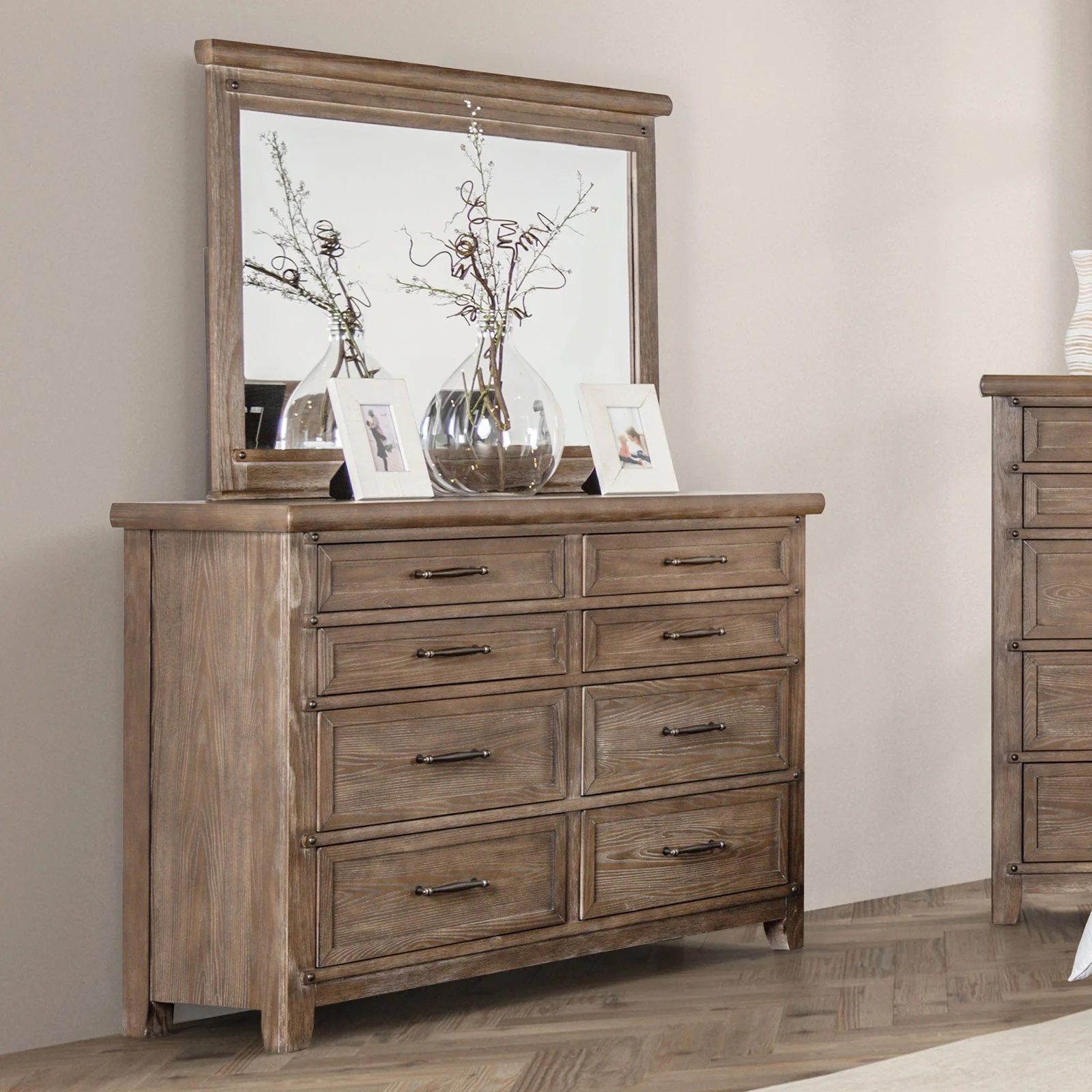 Merthyr Brown 5 Pc. Queen Bedroom Set w/ 2NS - Image 7