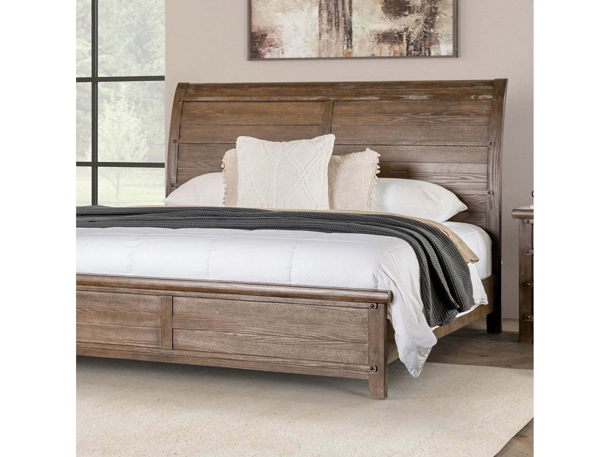 Merthyr Brown 5 Pc. Queen Bedroom Set w/ Chest - Image 2