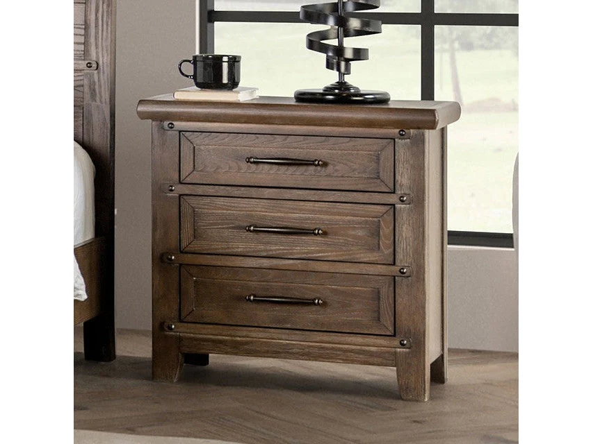 Merthyr Brown Nightstand