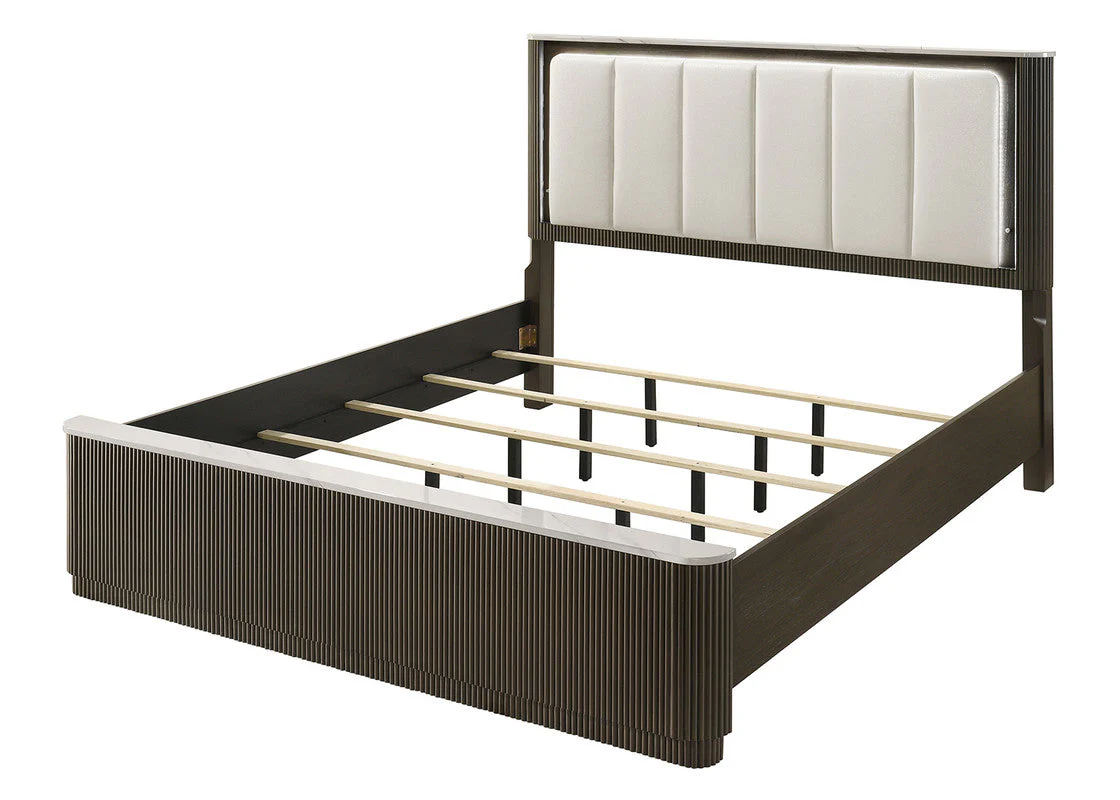 Merthyr Dark Walnut Queen Bed - Image 3