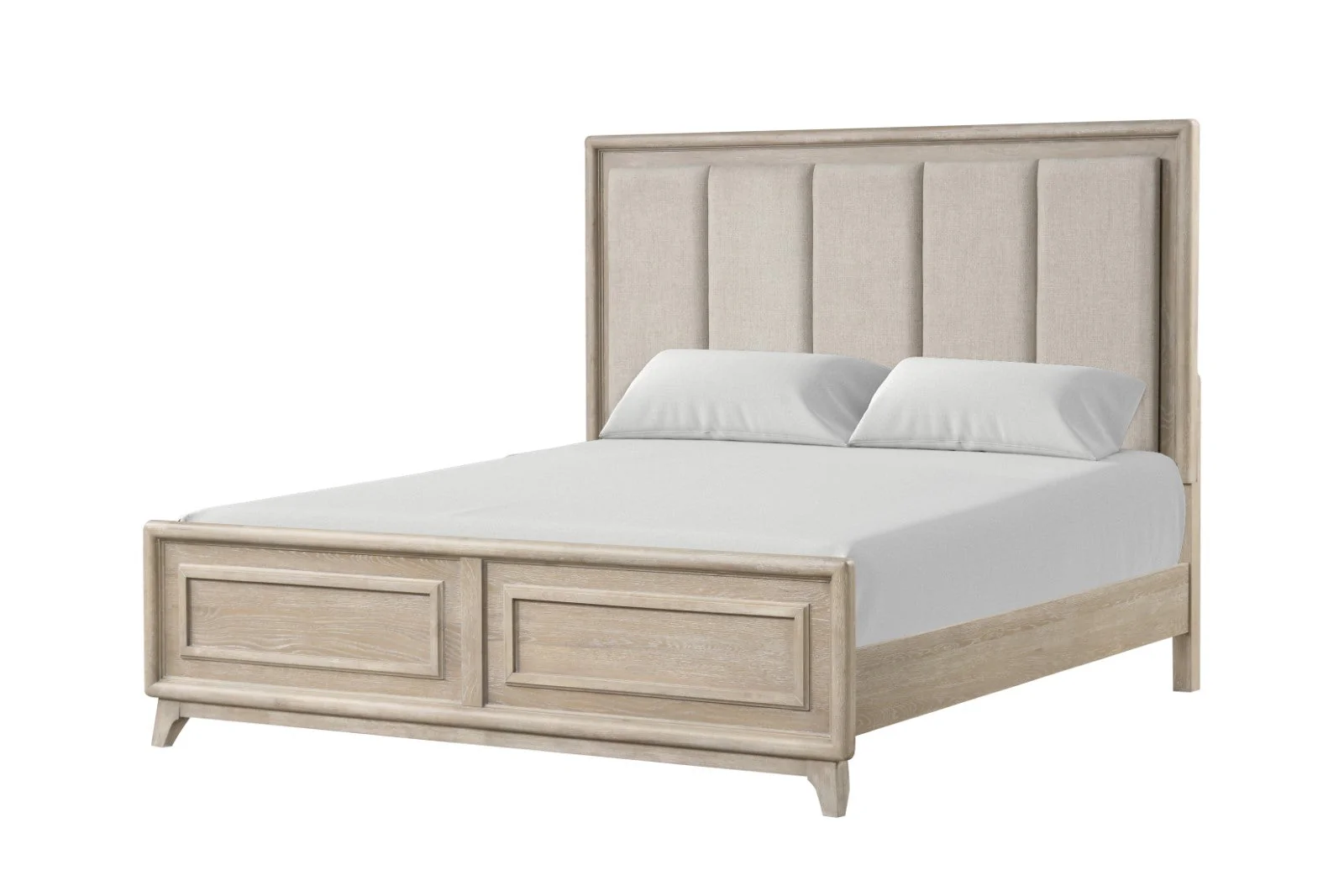 Midhurst Oak Queen 5 Piece Bedroom Set w/2 Nightstands - Image 6
