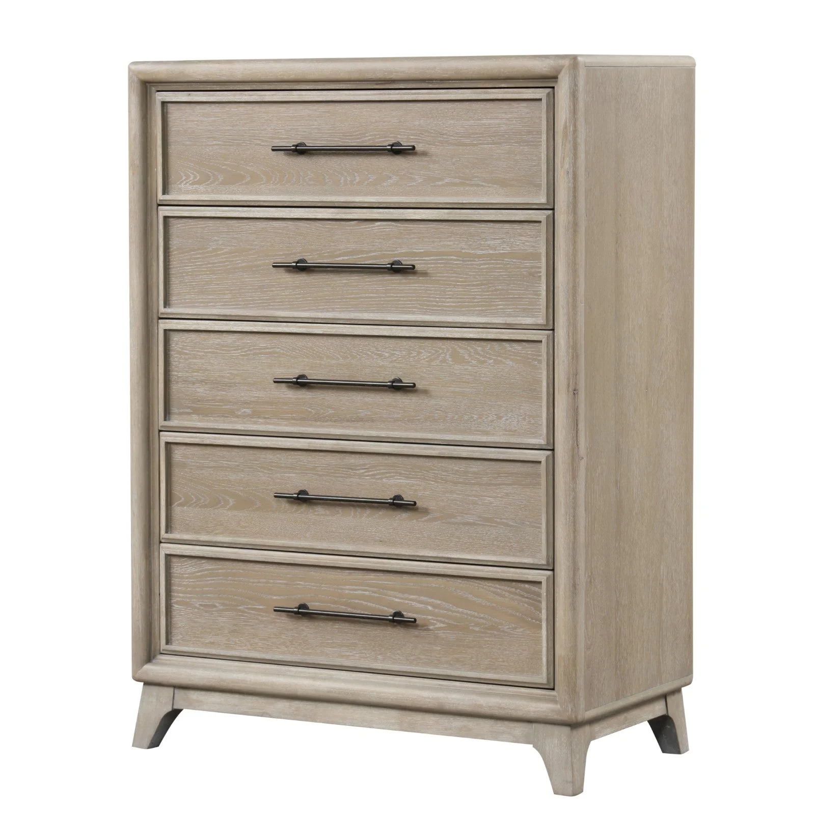 Midhurst Oak Queen 5 Piece Bedroom Set w/Chest - Image 4