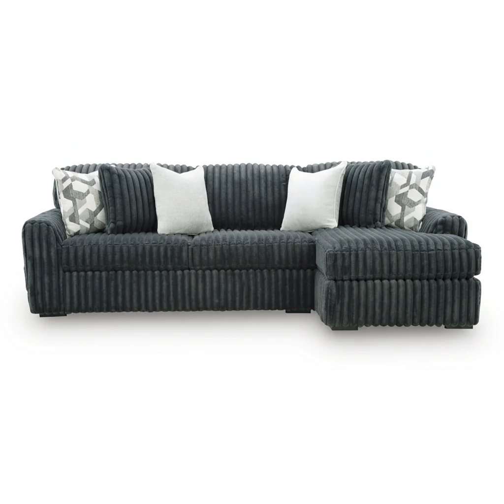 Midnight-Madness 2-Piece Sectional Sofa Chaise - Image 2