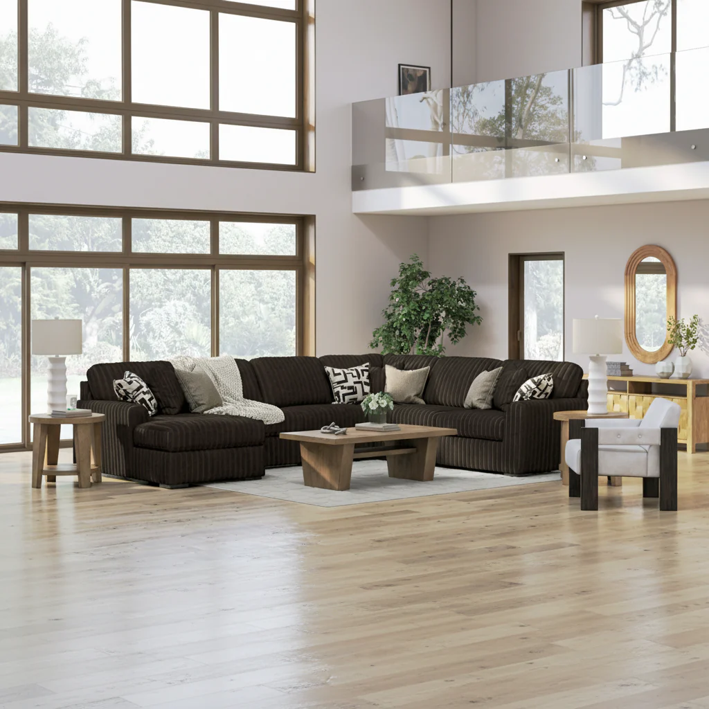 Midnight-Madness 4-Piece Sectional with Chaise - Image 2