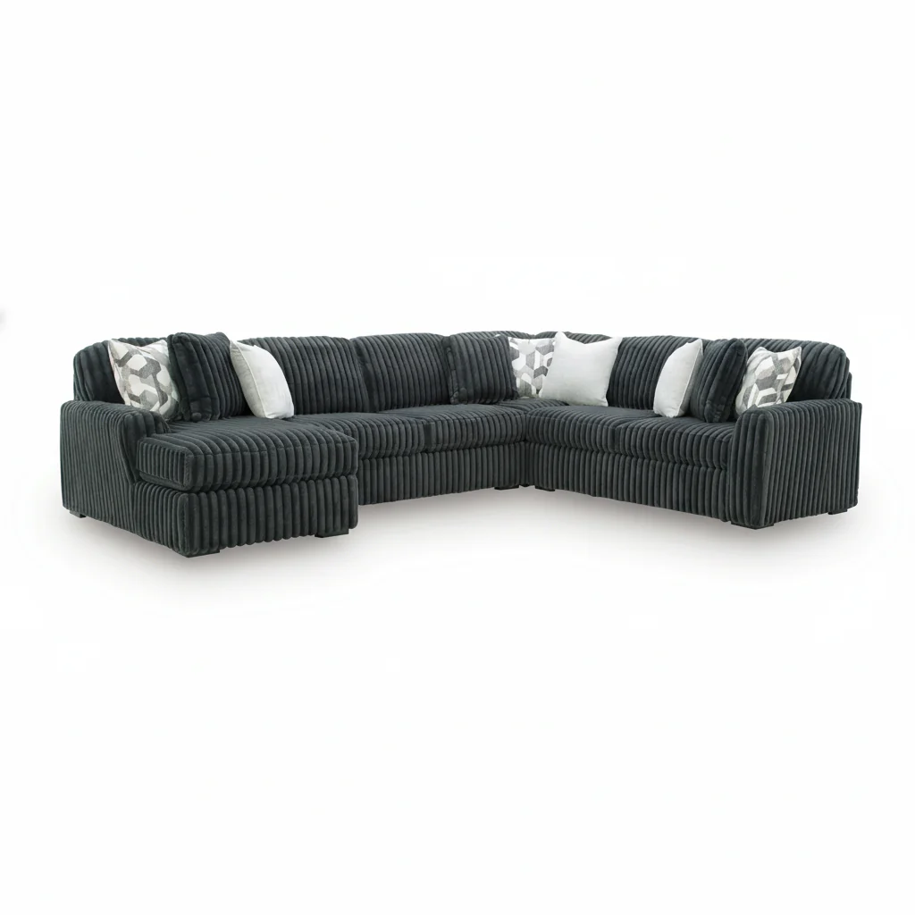 Midnight-Madness 4-Piece Sectional with Chaise