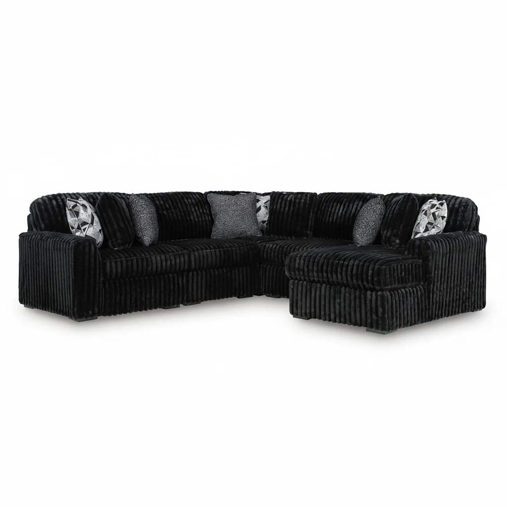 Midnight-Madness 6-Piece Sectional with Chaise - Image 2