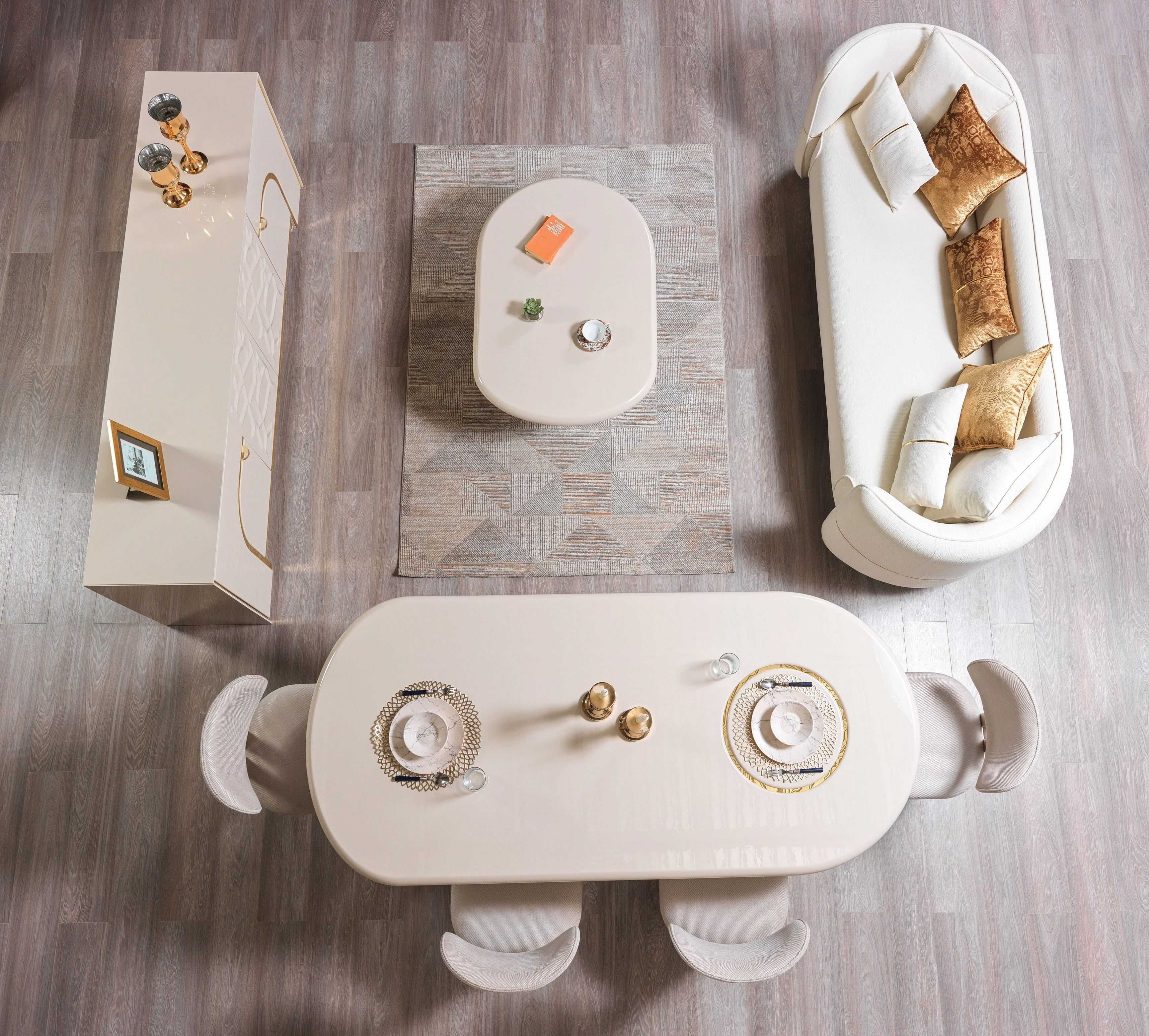 Helena Ivory Dining Server - Image 8