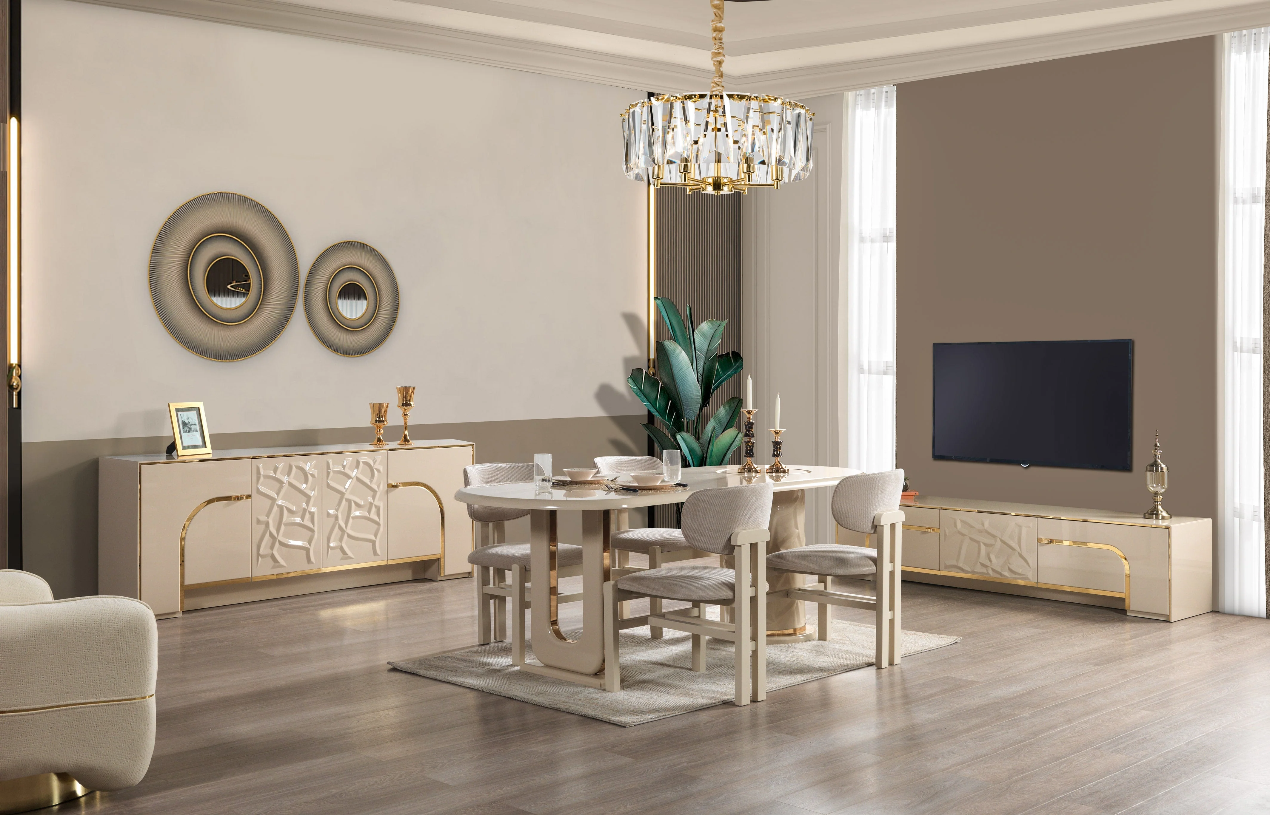 Helena Ivory Tv Stand - Image 6