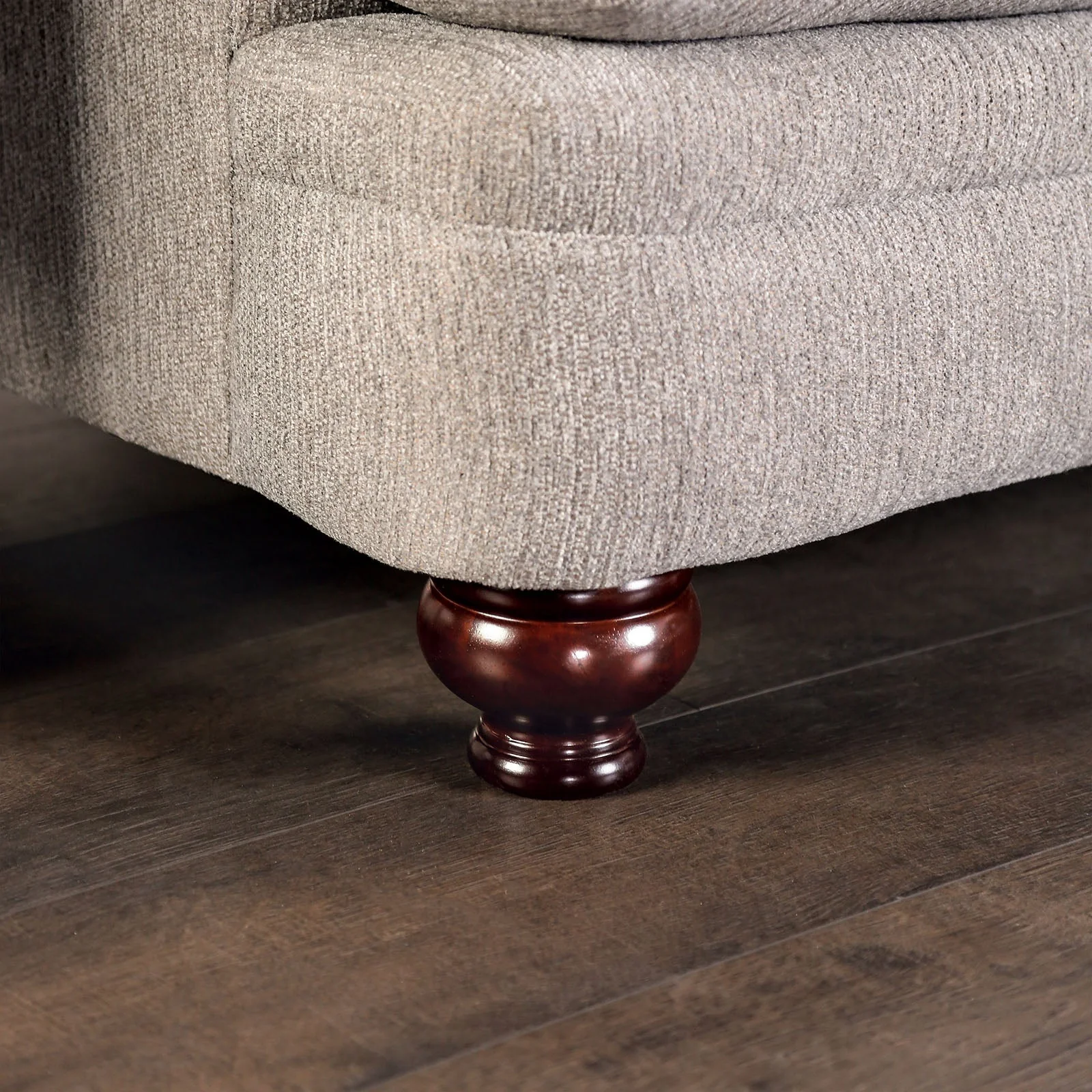 Miramar Beige/Charcoal Loveseat - Image 3