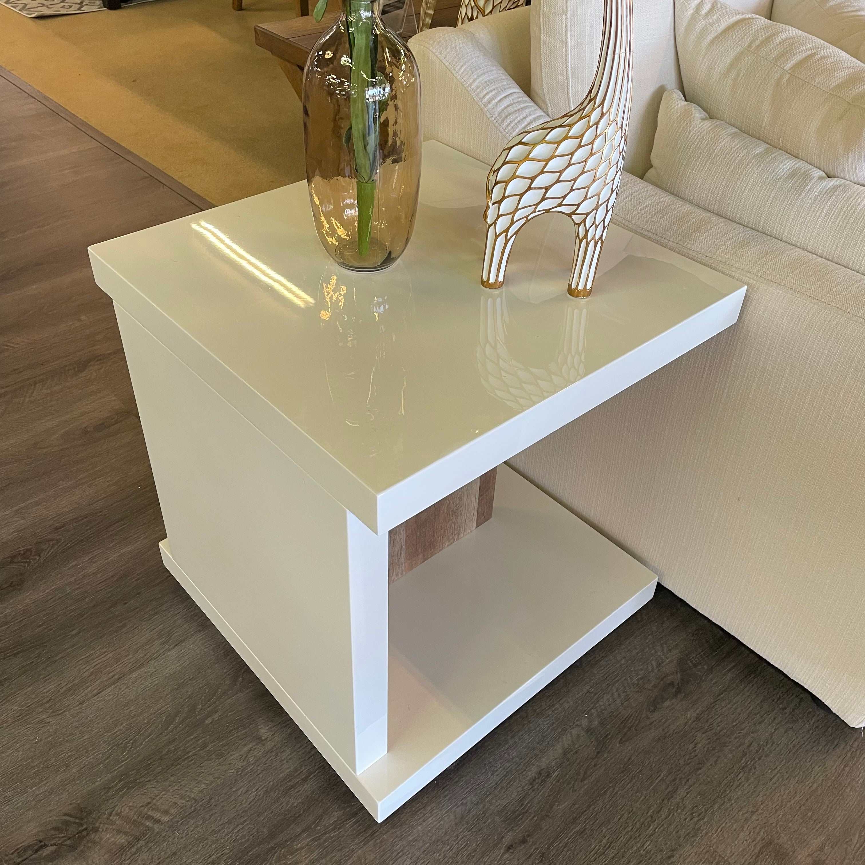 Moa White & Natural End Table - Image 6