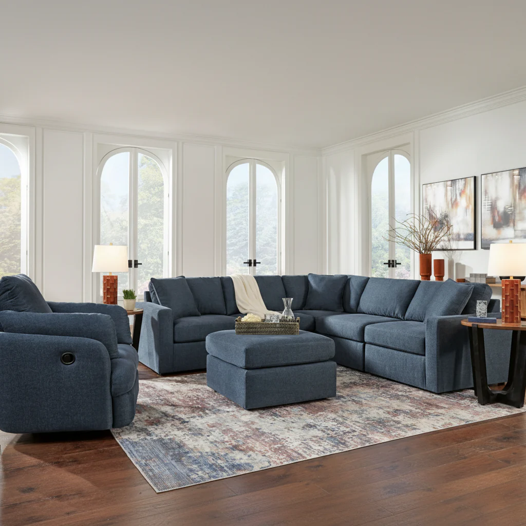 Modmax 4-Piece Sectional with Storage Chaise - Image 13