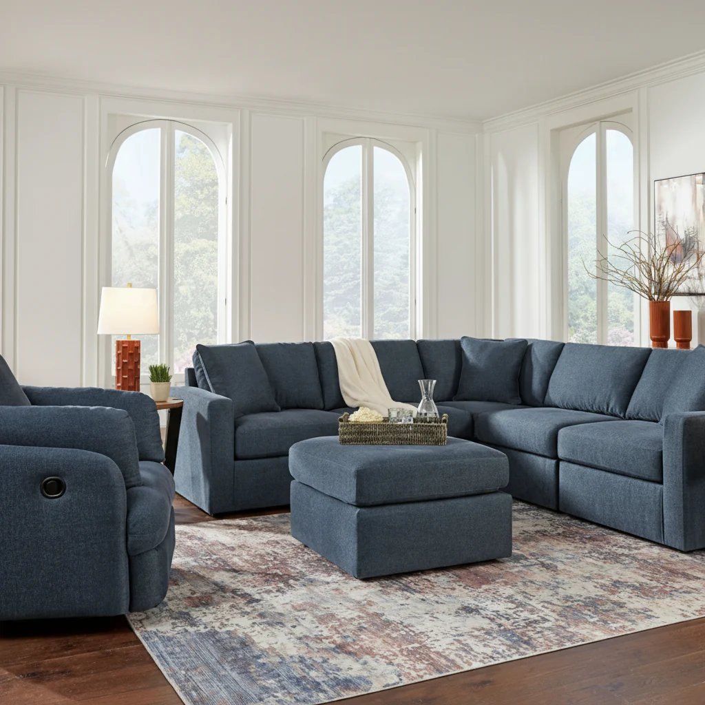 Modmax 4-Piece Sectional with Storage Chaise - Image 14