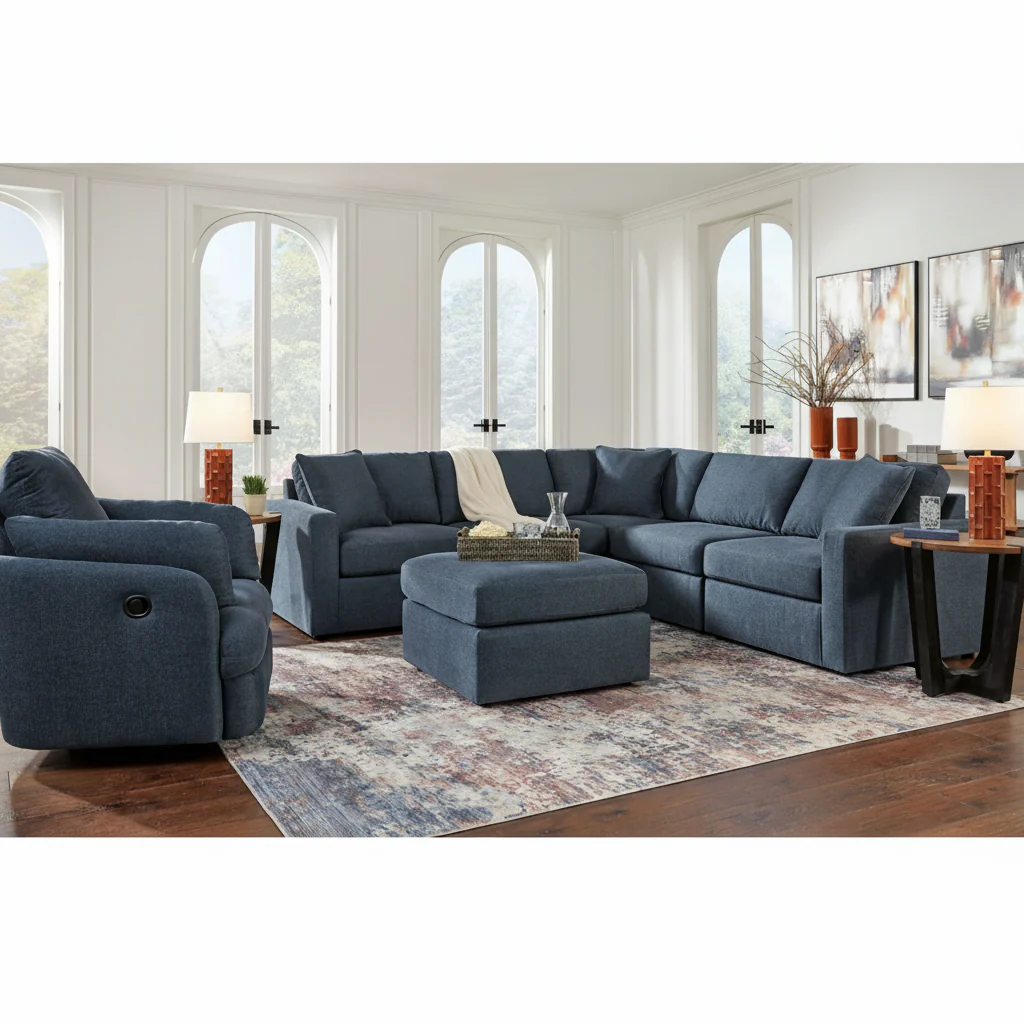 Modmax 4-Piece Sectional with Storage Chaise - Image 15
