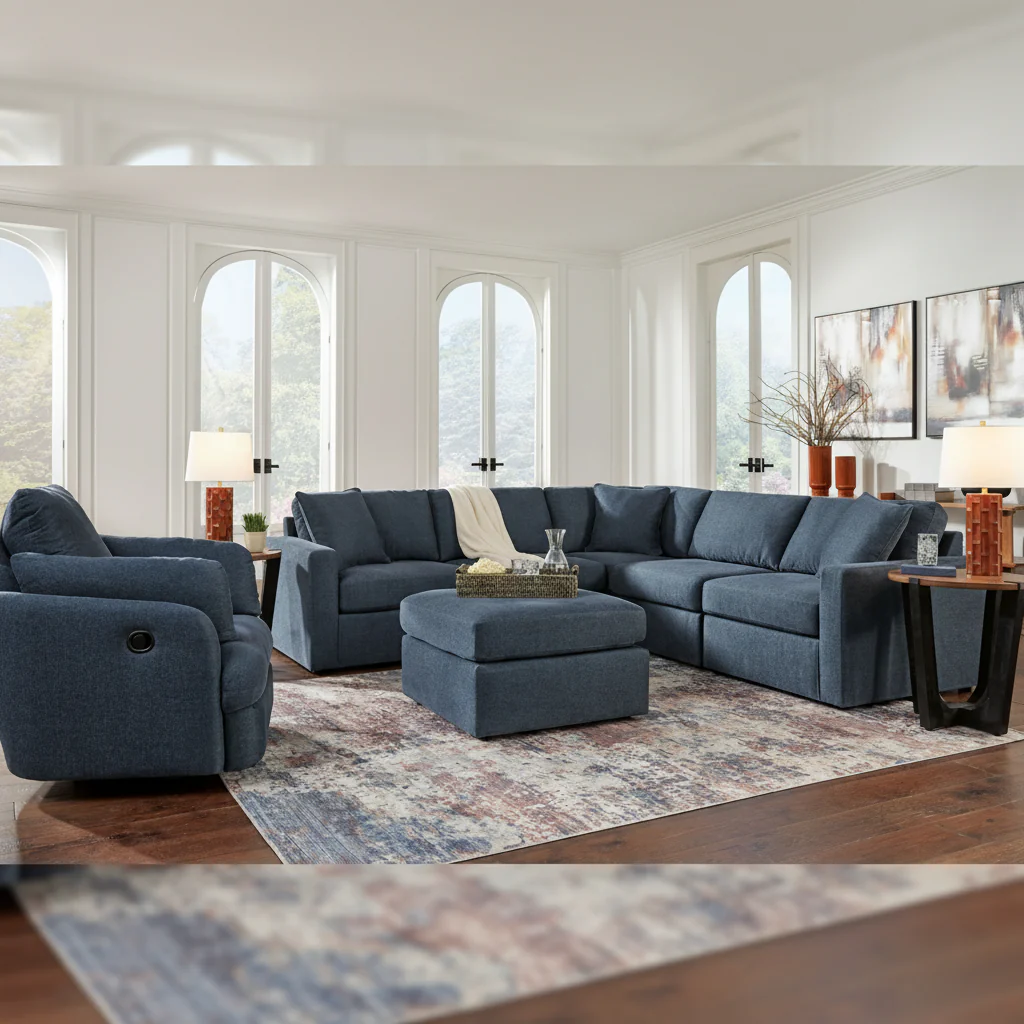 Modmax 4-Piece Sectional with Storage Chaise - Image 16