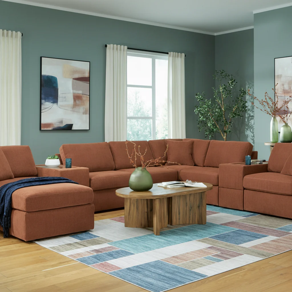 Modmax 4-Piece Sectional with Storage Chaise - Image 2