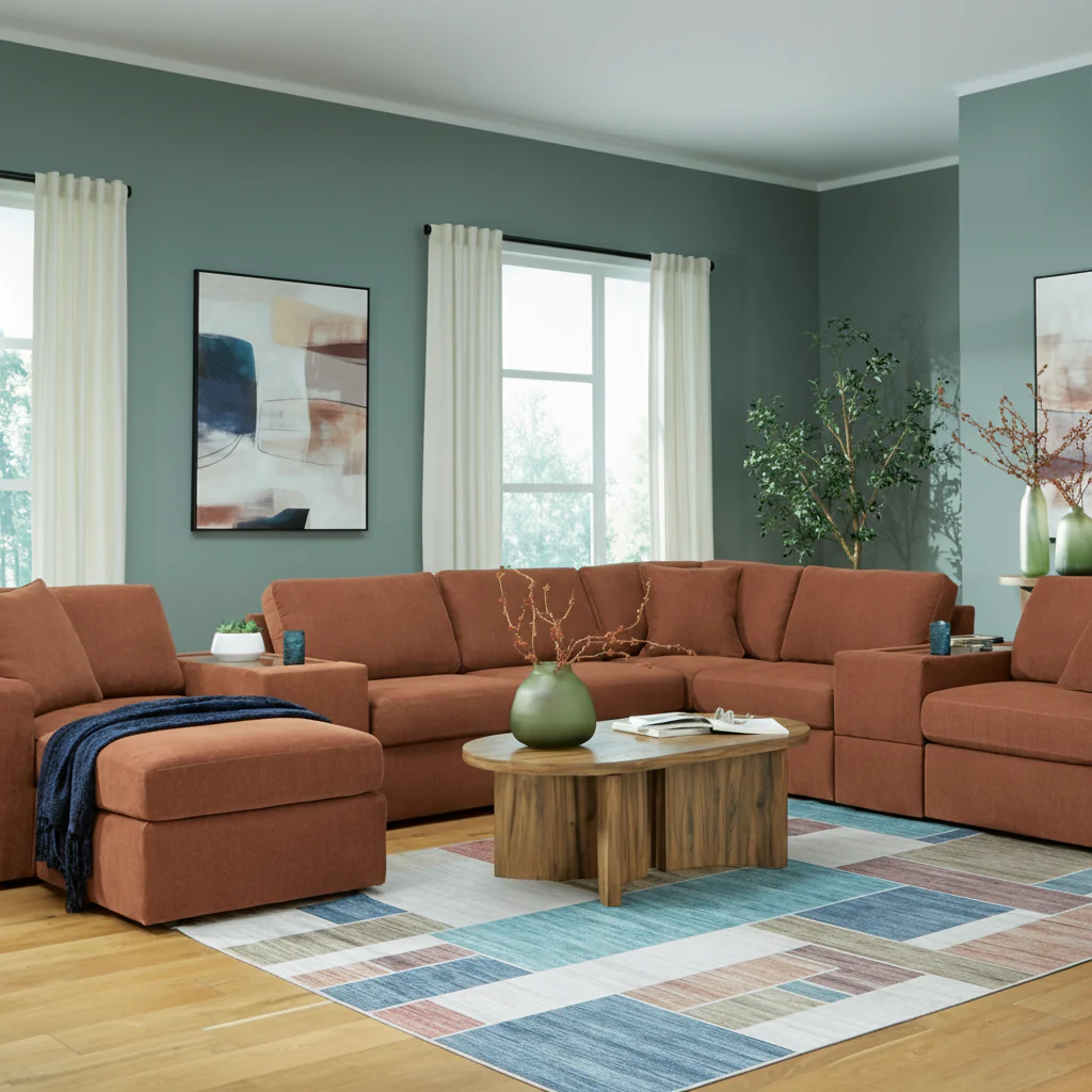Modmax 4-Piece Sectional with Storage Chaise - Image 3