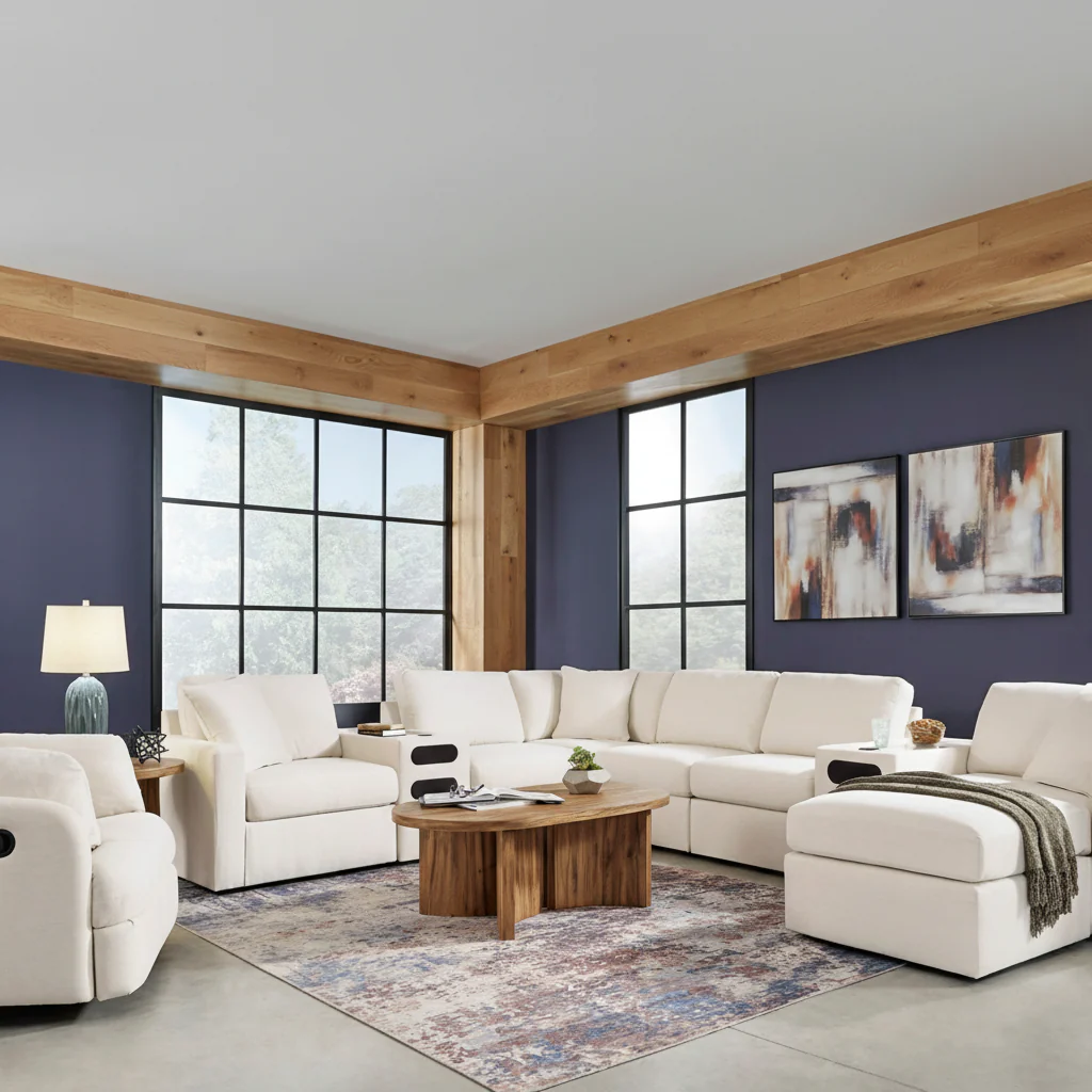 Modmax 4-Piece Sectional with Storage Chaise - Image 5