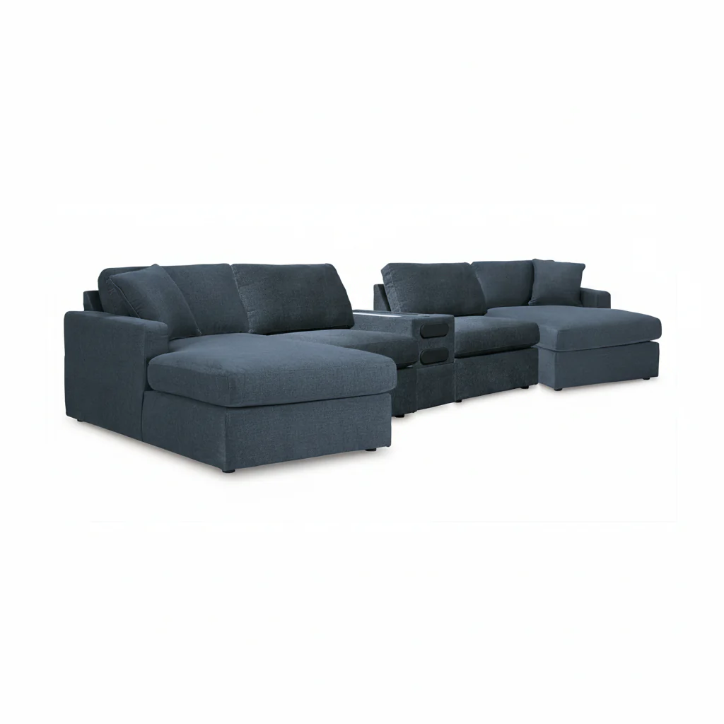 Modmax 5 Piece Sectional with Audio Console