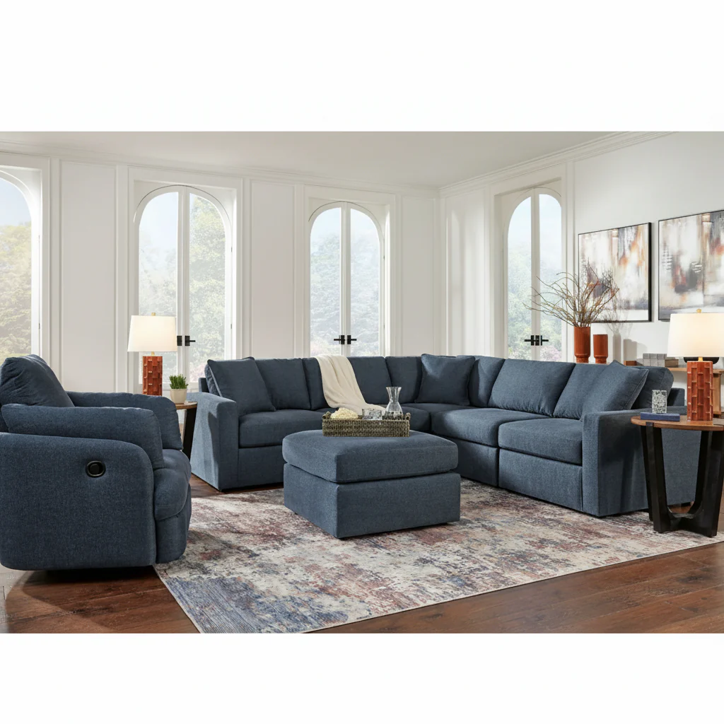 Modmax 5-Piece Sectional with Storage Chaise - Image 8
