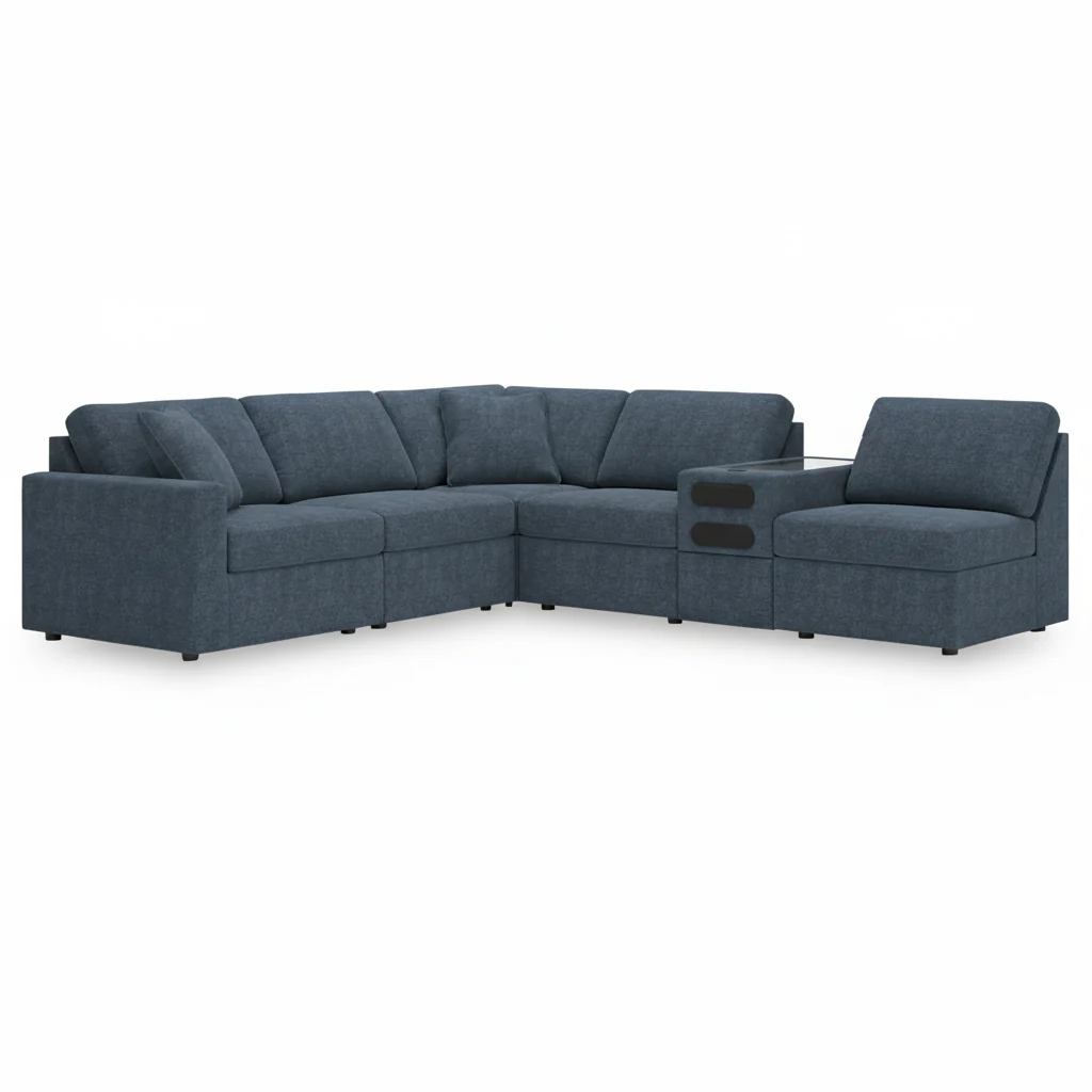 Modmax 6-Piece Sectional with Audio Console - Image 2