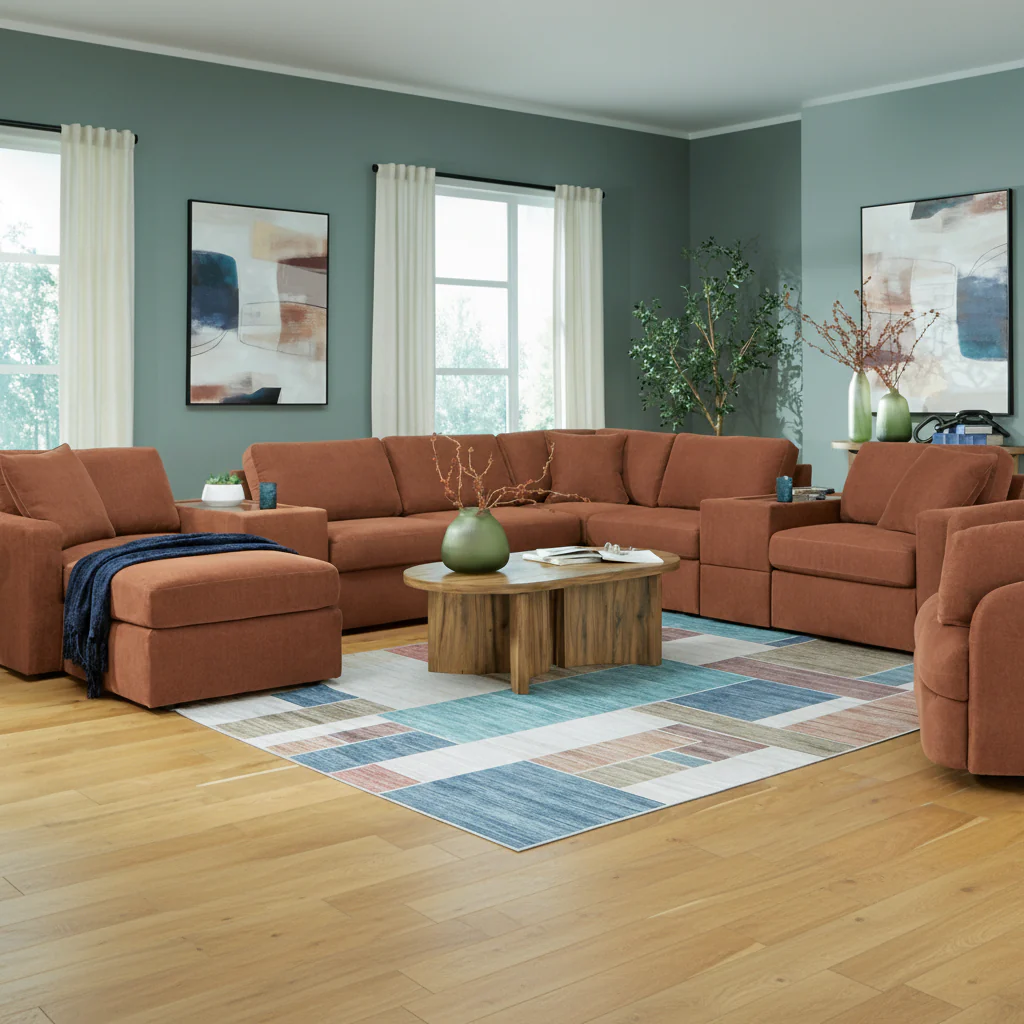 Modmax 6-Piece Sectional with Storage Chaise - Image 2