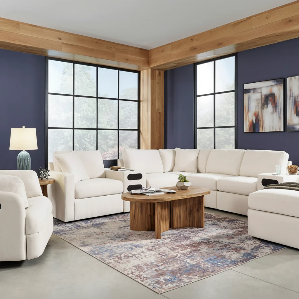 Modmax 6-Piece Sectional with Storage Chaise - Image 4