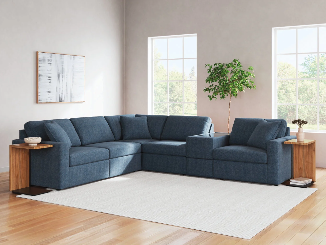 Modmax 6-Piece Sectional with Storage Console - Image 4