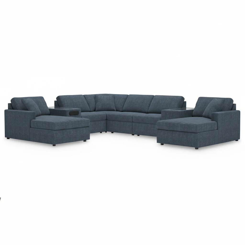 Modmax 8-PC Sectional with Chaise and Audio Consoles - Image 2