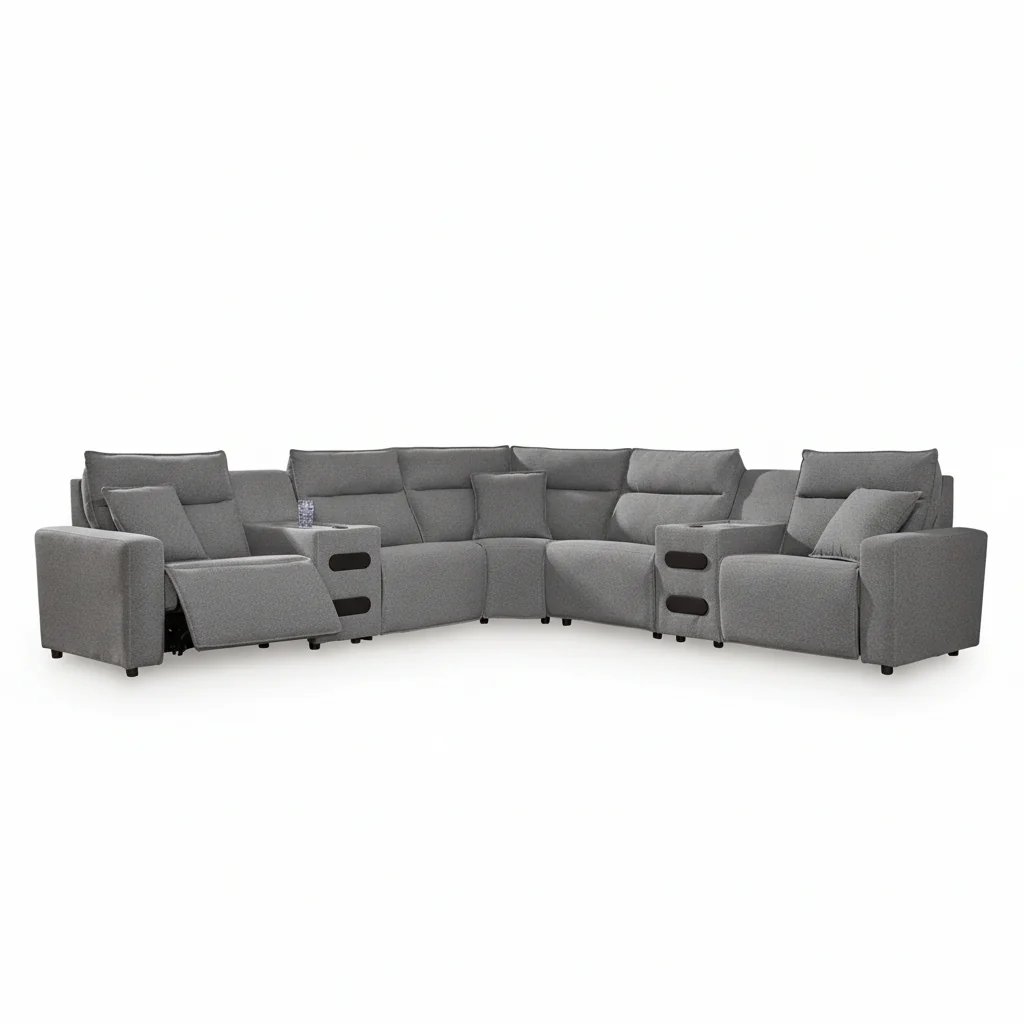 Modmax II 7-Piece Power Reclining Sectional with Audio Consoles
