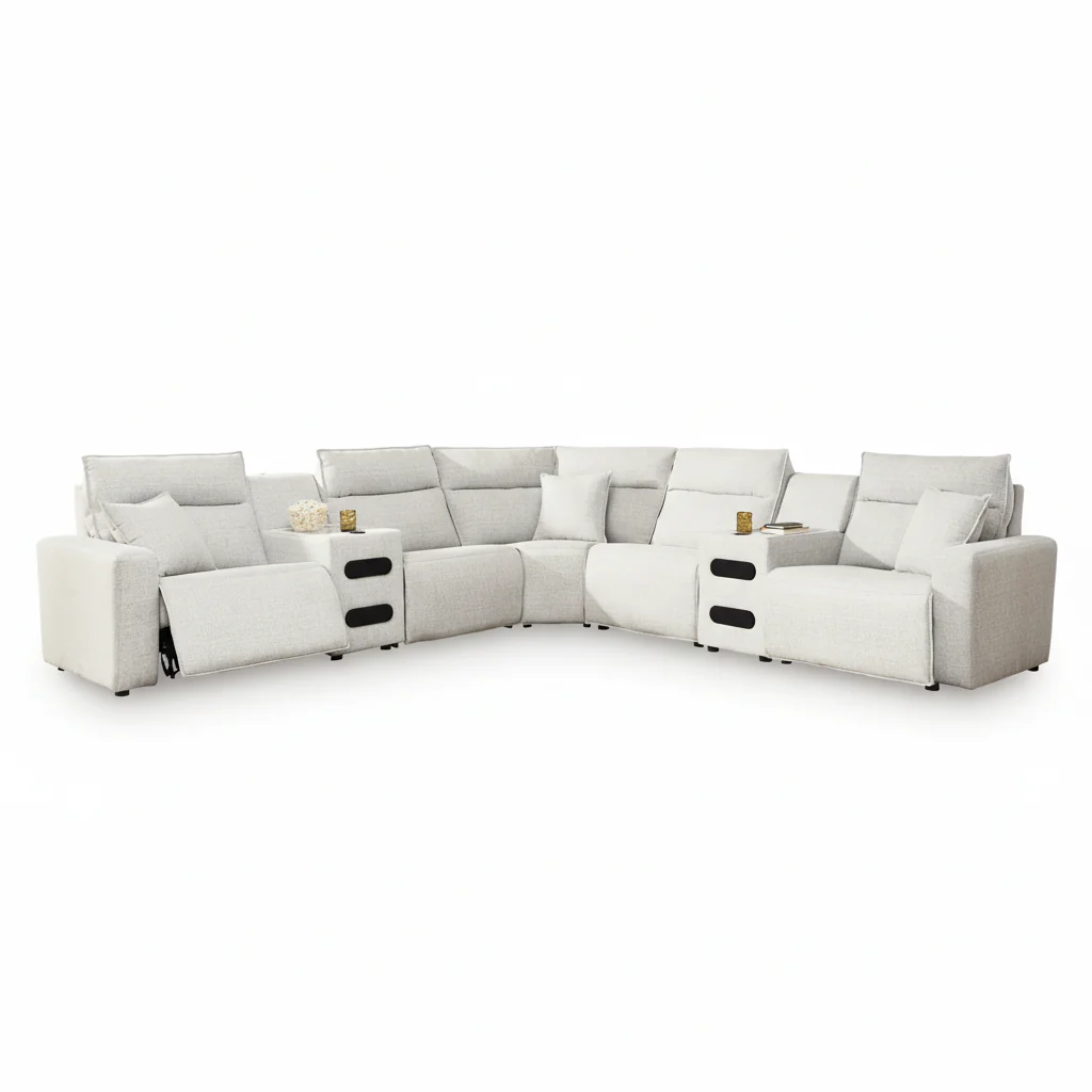 Modmax II 7-Piece Power Reclining Sectional with Audio Consoles - Image 6