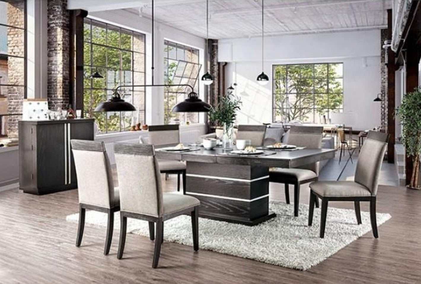 Modoc Espresso/Beige Dining Table - Image 2