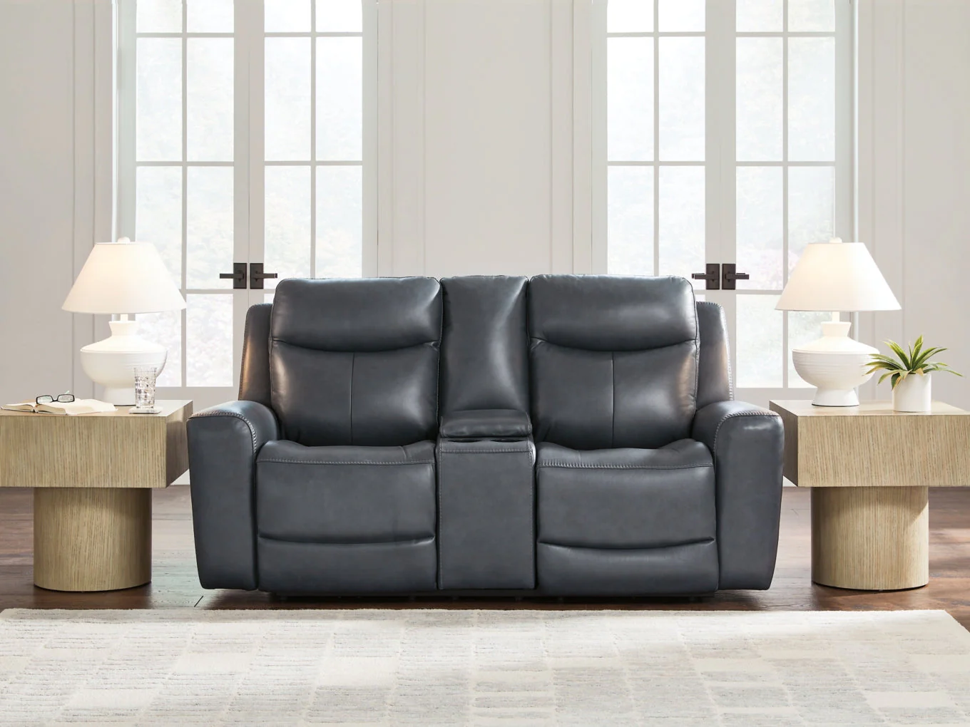 Momentum Moves Power Reclining Loveseat/Console/Adjustable Headrest - Image 3