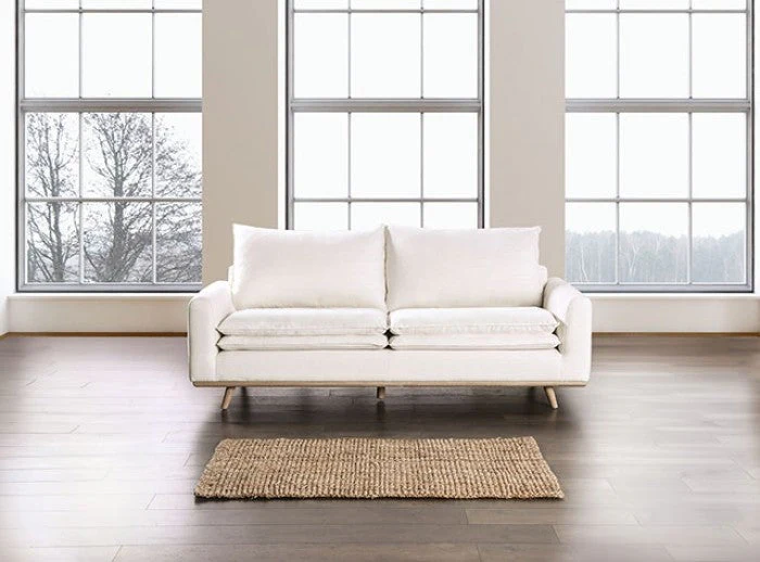 Monthey Oak/Linen White Sofa - Image 2