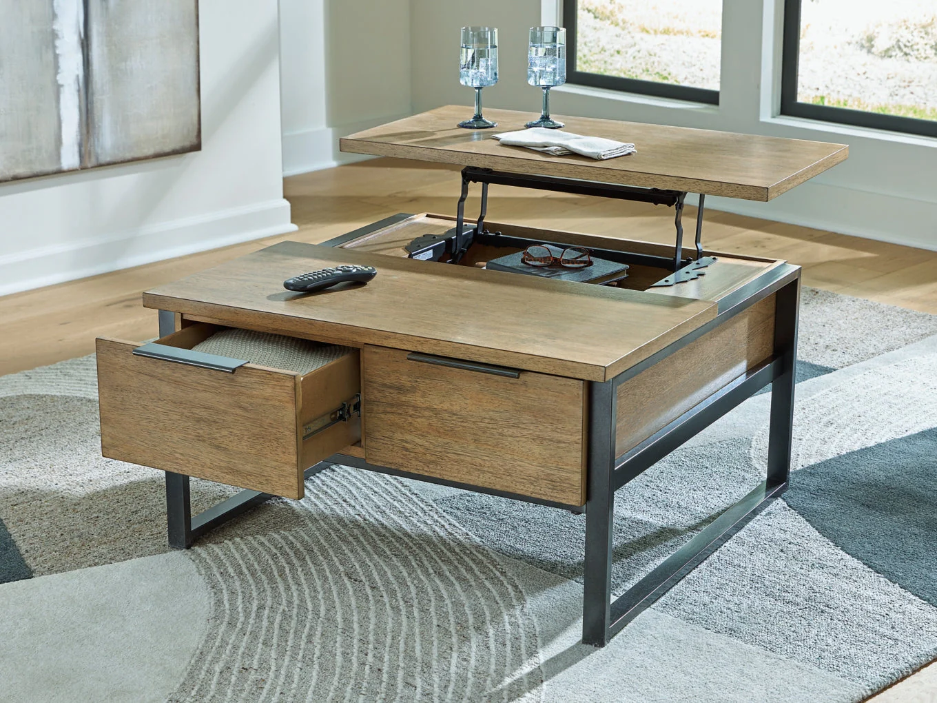 Montia Lift Top Cocktail Table - Image 7
