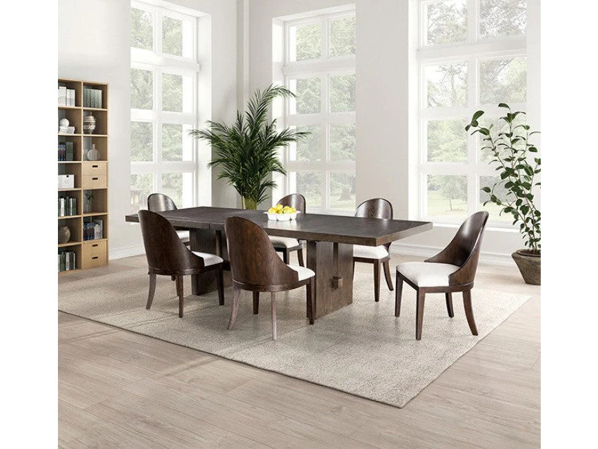 Morden Dark Walnut/Off-White Side Chair (Set of 2) - Image 2