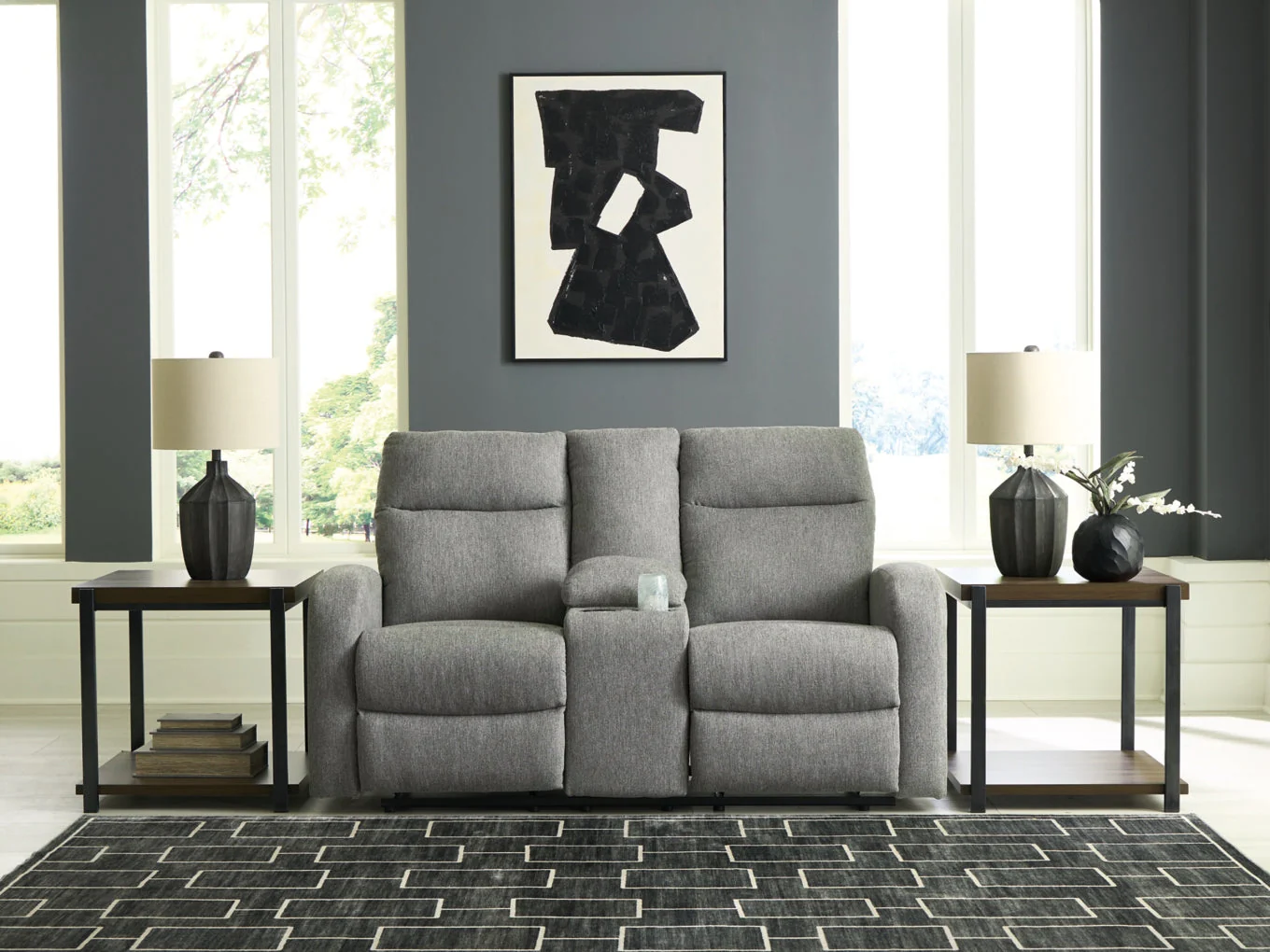 Moreau Place DBL Reclining Loveseat w/Console - Image 2