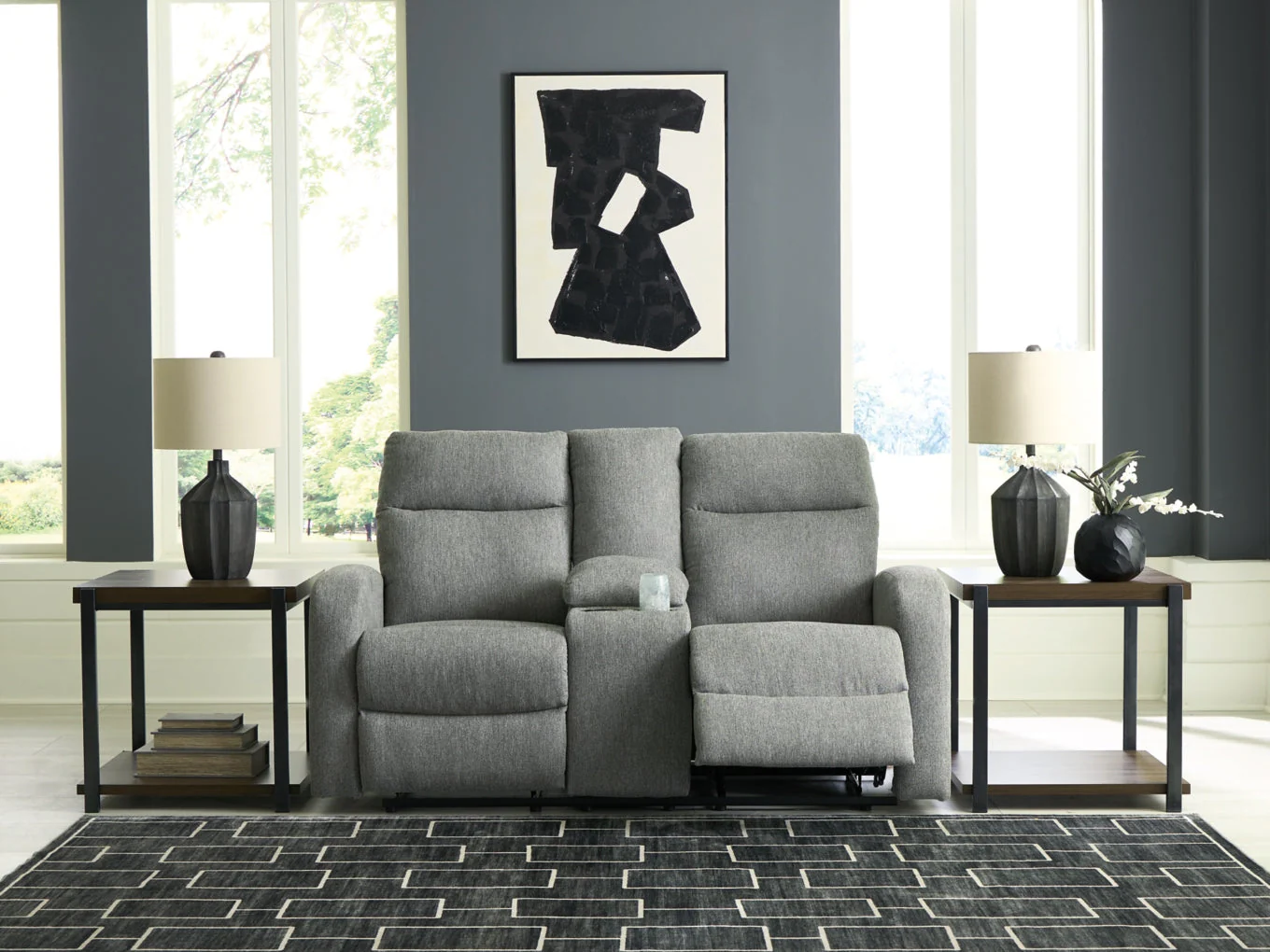 Moreau Place DBL Reclining Loveseat w/Console - Image 7