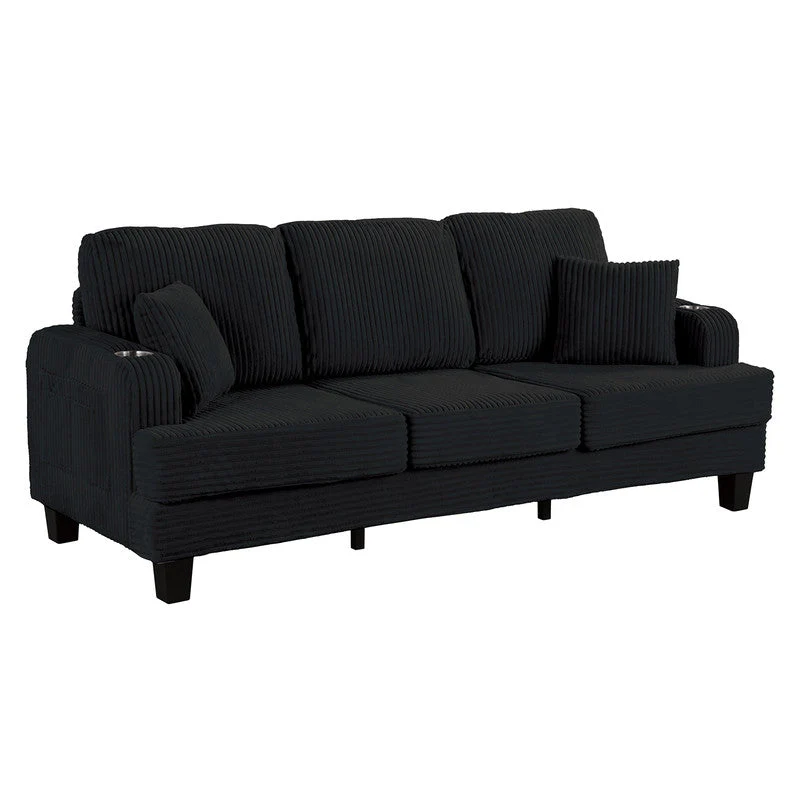 Moretaine Black Sofa - Image 4