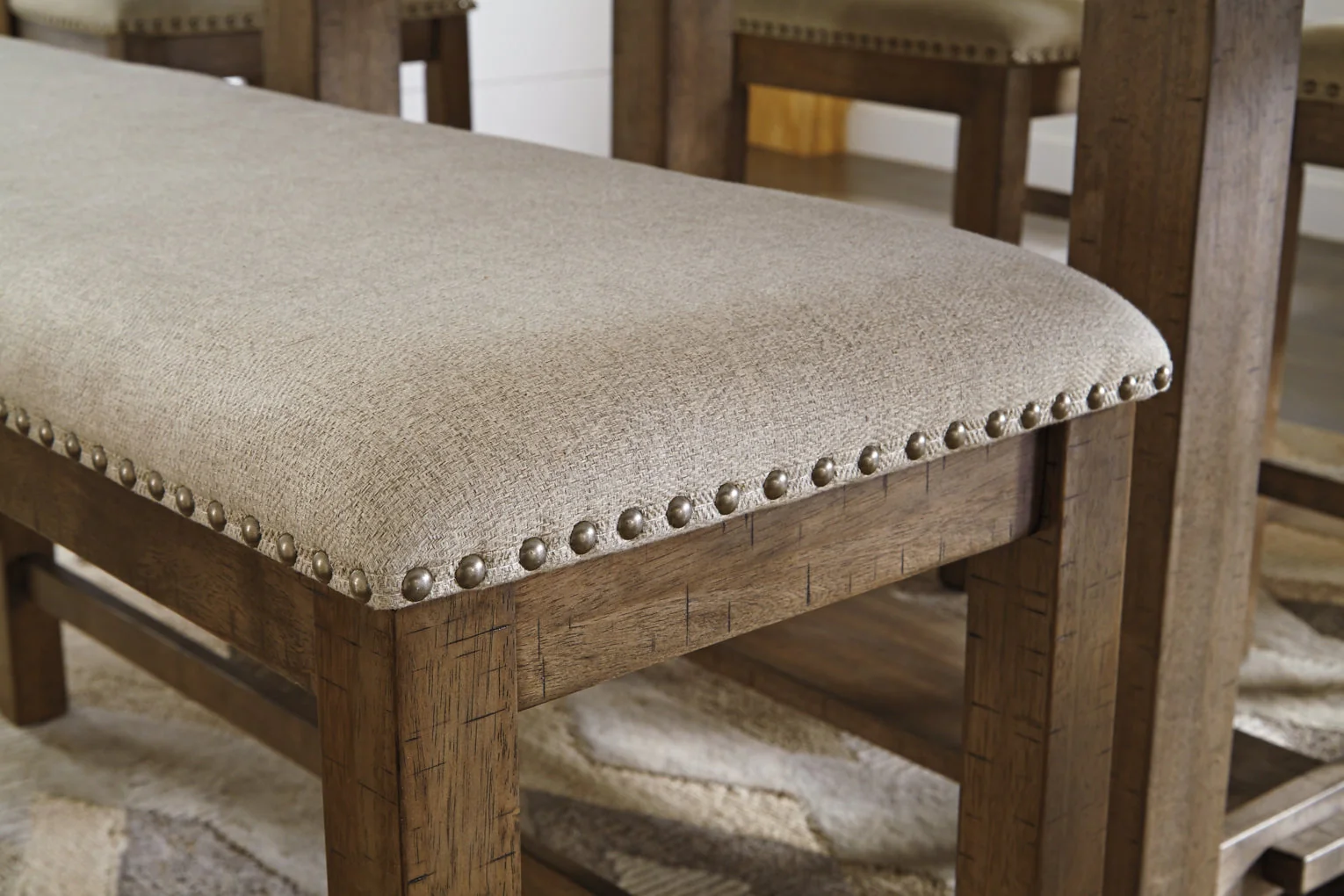 Moriville Double Upholstered Bench - Image 3