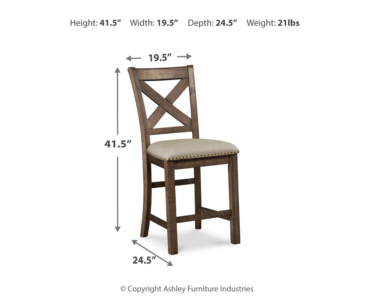 Moriville Upholstered Barstool - Image 5