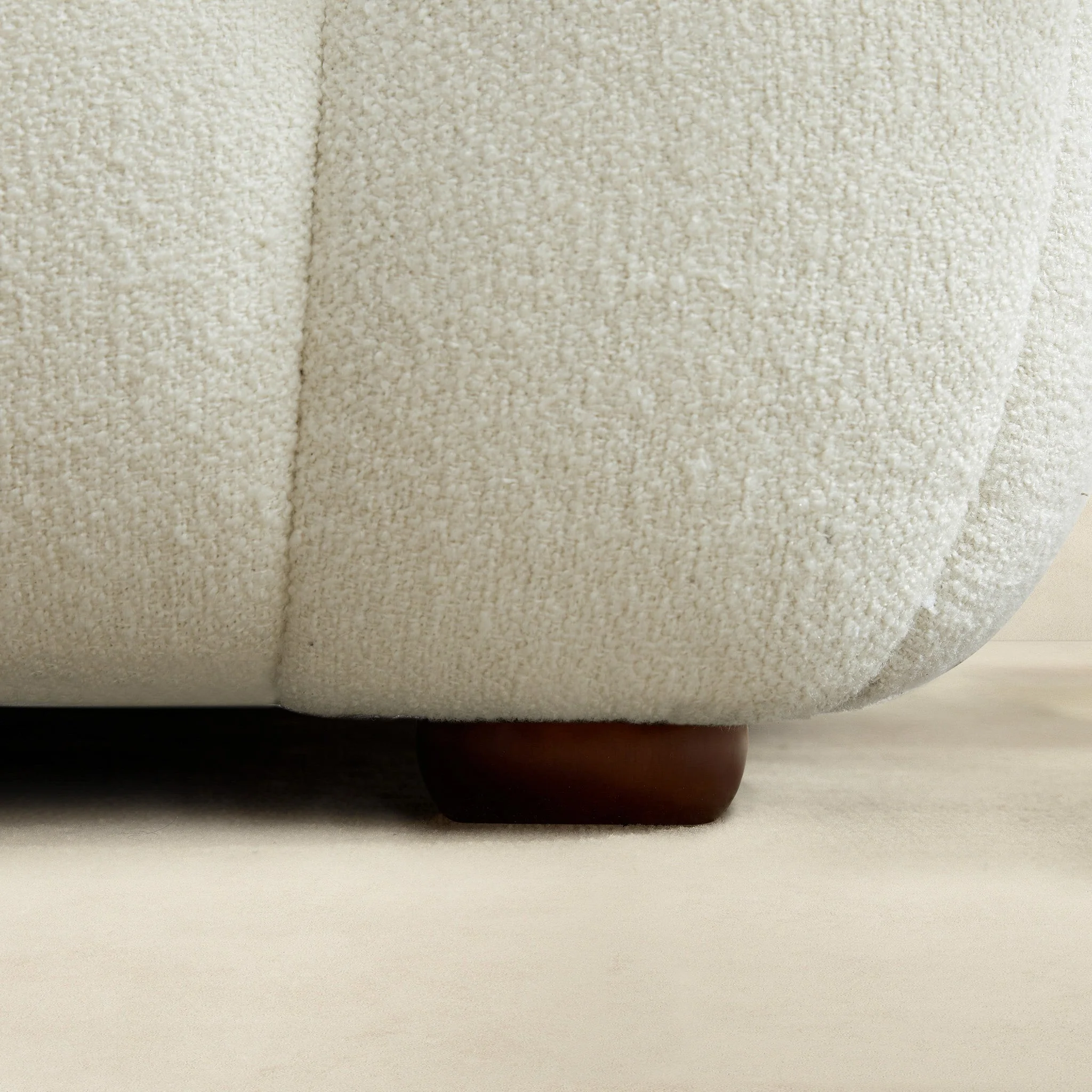 Morrison U Shape Corner Sofa - Cream Boucle - Image 7