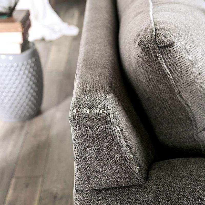 Mott Gray Stationary Sofa & Loveseat 2pc - Image 7