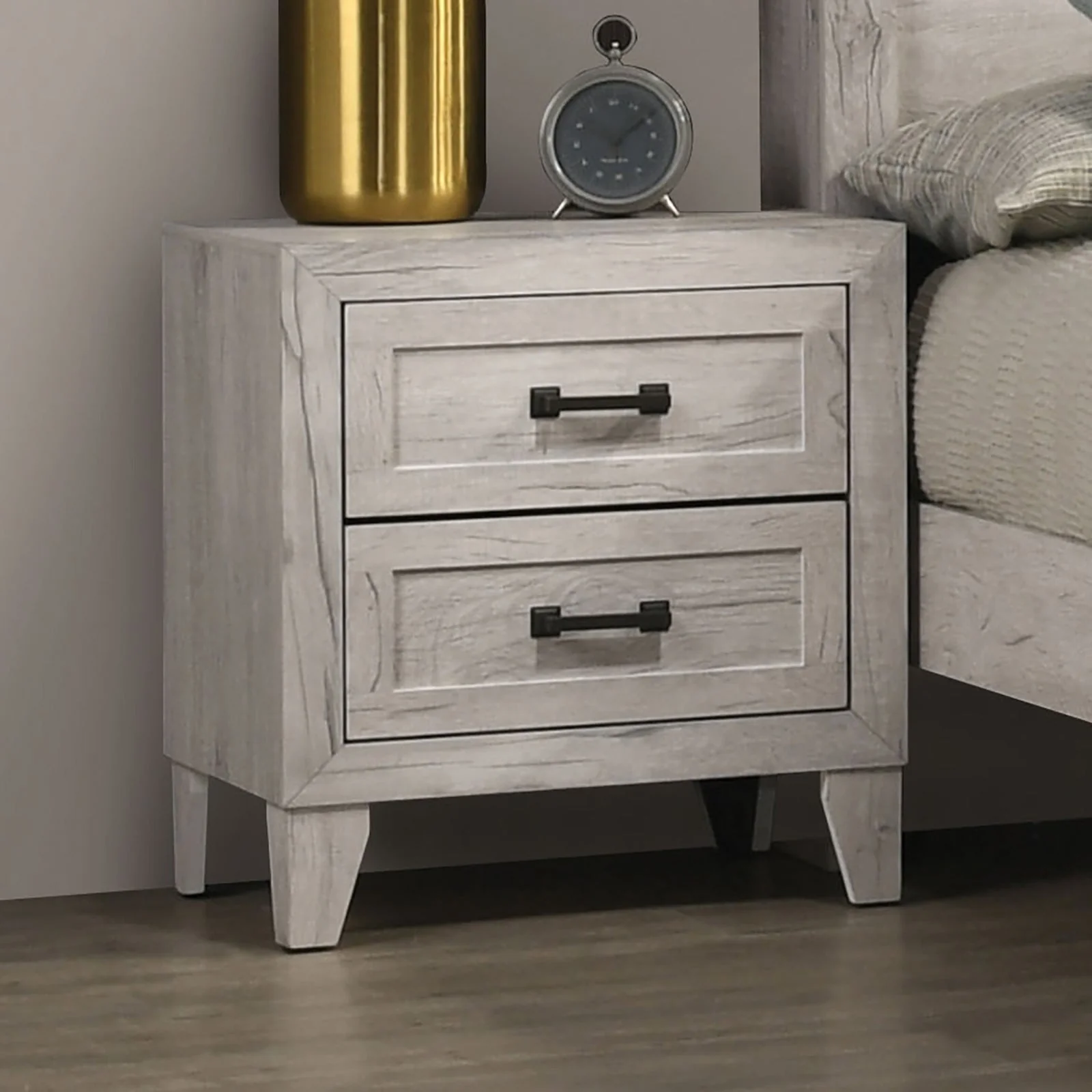 Mysen White Wash 5 Pc. Queen Bedroom Set w/ Chest - Image 6