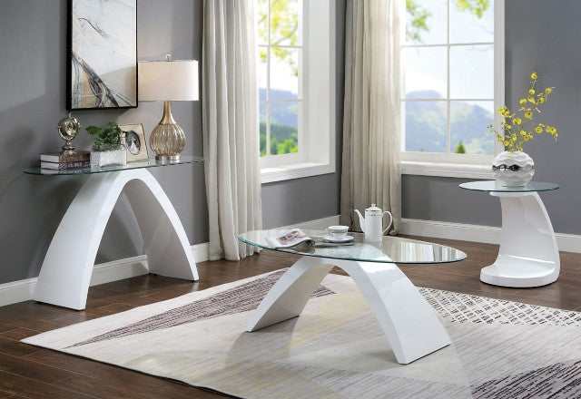 Nahara White Sofa Table - Image 2