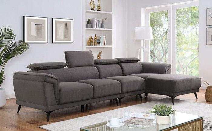 Napanee Dark Gray L Shape Sectional Sofa - Image 3