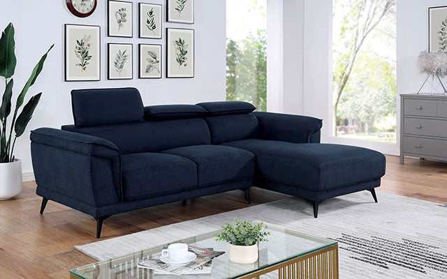 Napanee Navy Armless Chair - Image 2