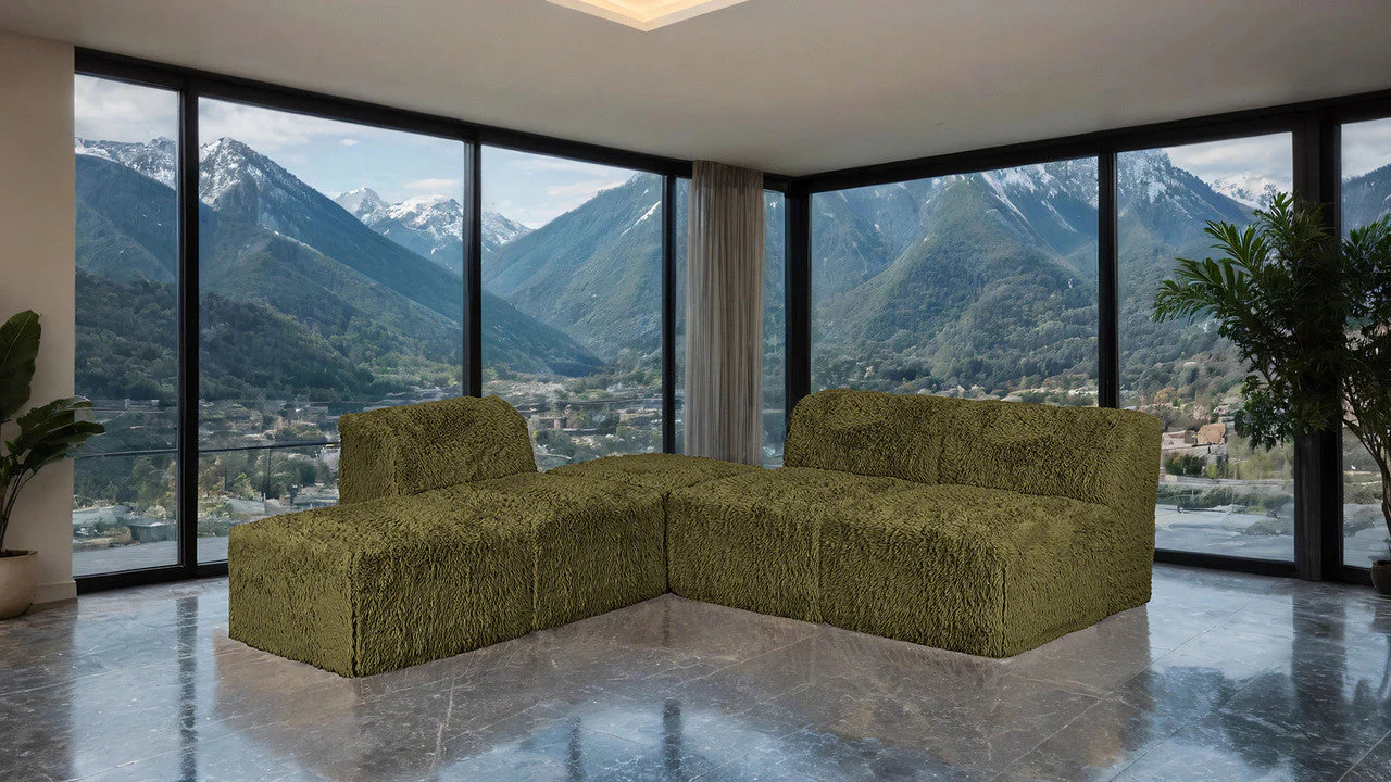 Nappi Olive Green L-Sectional A - Image 2